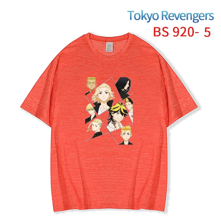 Tokyo Revengers New ice silk cotton loose and comfortable T-shirt from XS to 5XL  BS-920-5