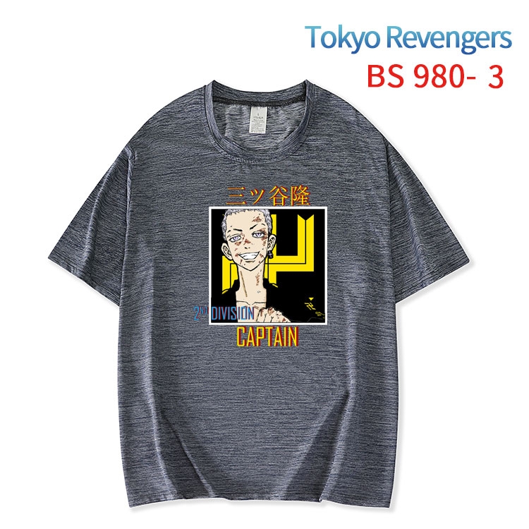 Tokyo Revengers New ice silk cotton loose and comfortable T-shirt from XS to 5XL  BS-980-3