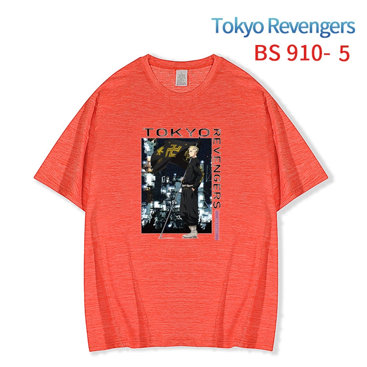 Tokyo Revengers New ice silk cotton loose and comfortable T-shirt from XS to 5XL  BS-910-5