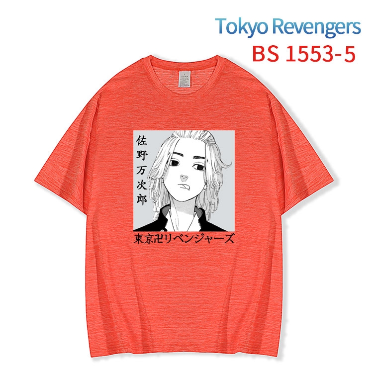 Tokyo Revengers New ice silk cotton loose and comfortable T-shirt from XS to 5XL  BS-1553-5