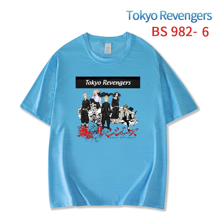 Tokyo Revengers New ice silk cotton loose and comfortable T-shirt from XS to 5XL  BS-982-6