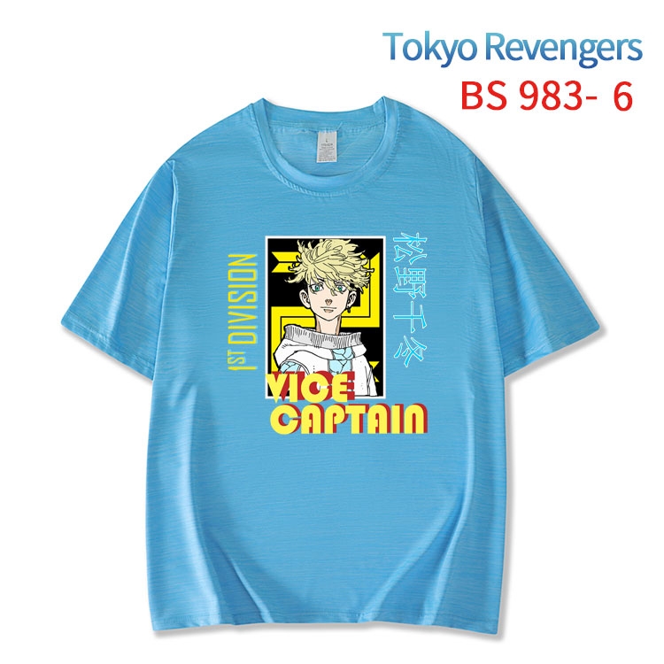 Tokyo Revengers New ice silk cotton loose and comfortable T-shirt from XS to 5XL  BS-983-6