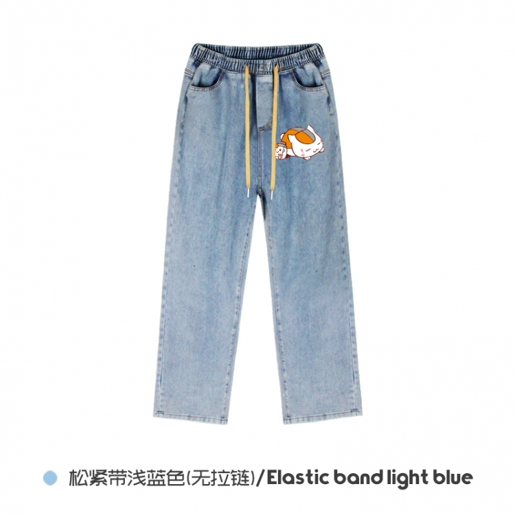Natsume_Yuujintyou Elasticated No-Zip Denim Trousers from M to 3XL NZCK02-7