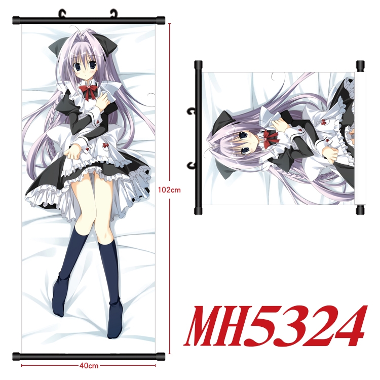 FORTUNE ARTERIAL Anime black Plastic rod Cloth painting Wall Scroll 40X102CM  MH5324