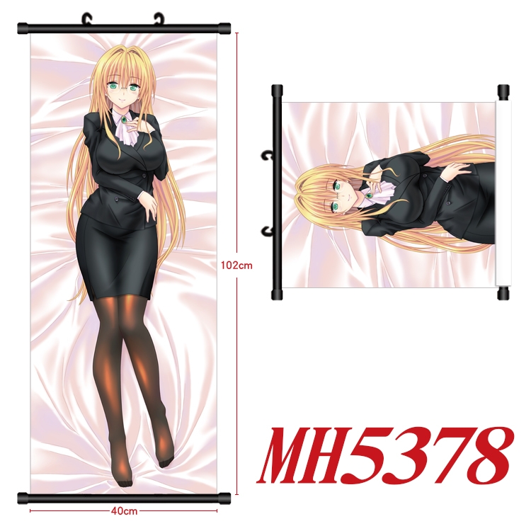 Tolove Anime black Plastic rod Cloth painting Wall Scroll 40X102CM  MH5378