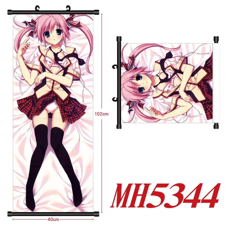 Mashiroiro Symphony Anime black Plastic rod Cloth painting Wall Scroll 40X102CM MH5344