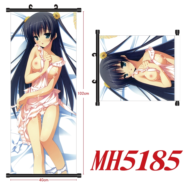 Mashiroiro Symphony Anime black Plastic rod Cloth painting Wall Scroll 40X102CM  MH5185