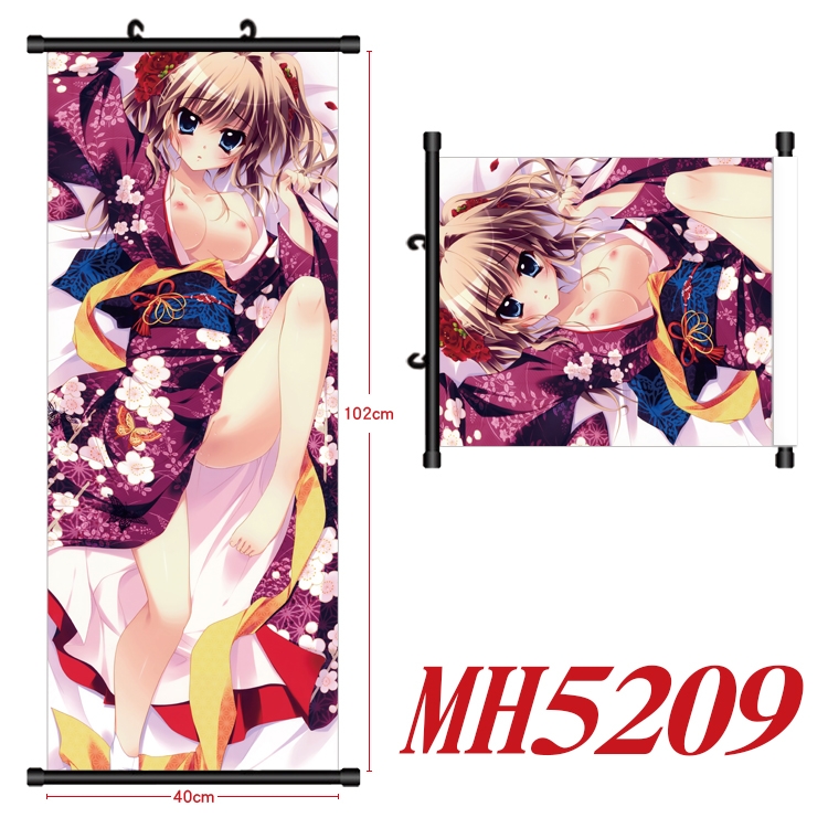 Mashiroiro Symphony Anime black Plastic rod Cloth painting Wall Scroll 40X102CM  MH5209