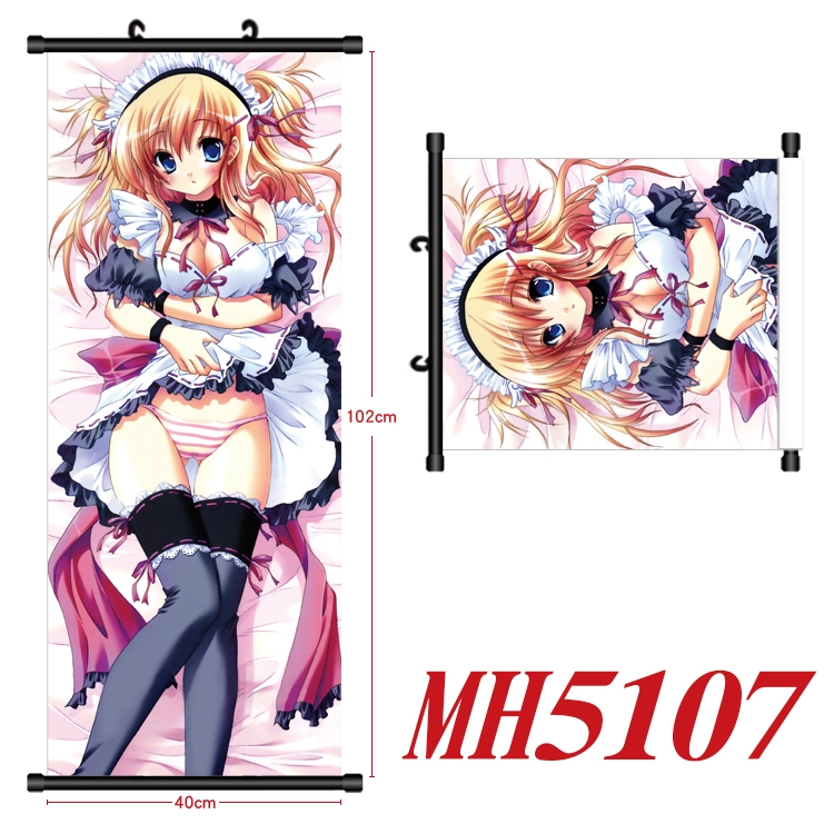 Mashiroiro Symphony Anime black Plastic rod Cloth painting Wall Scroll 40X102CM MH5107