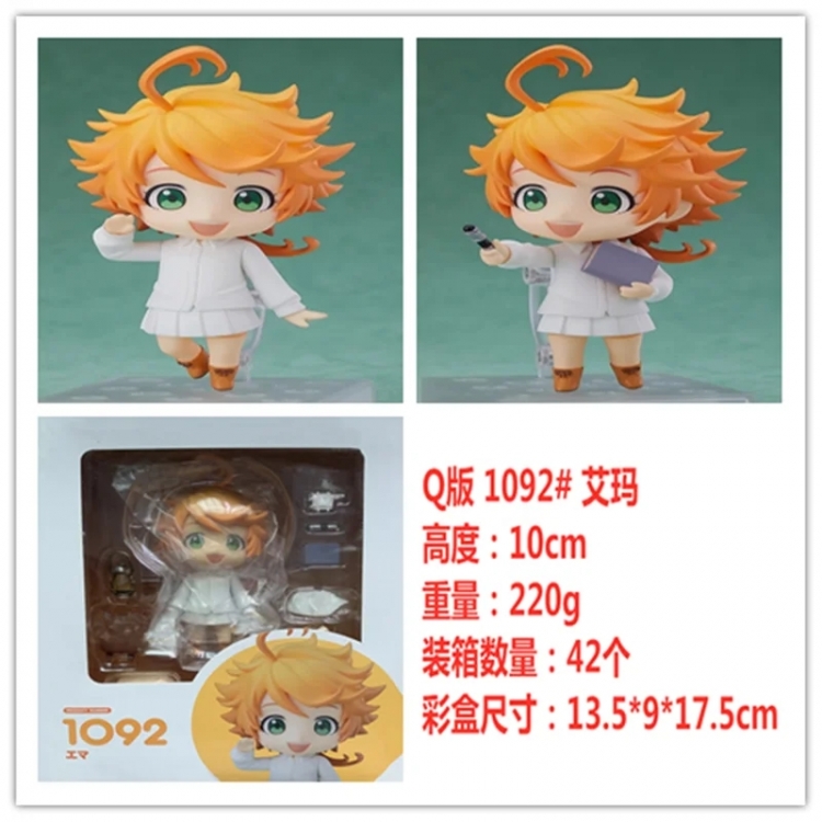 The Promised Neverla Q version  Boxed Figure Decoration Model 10cm changeable face