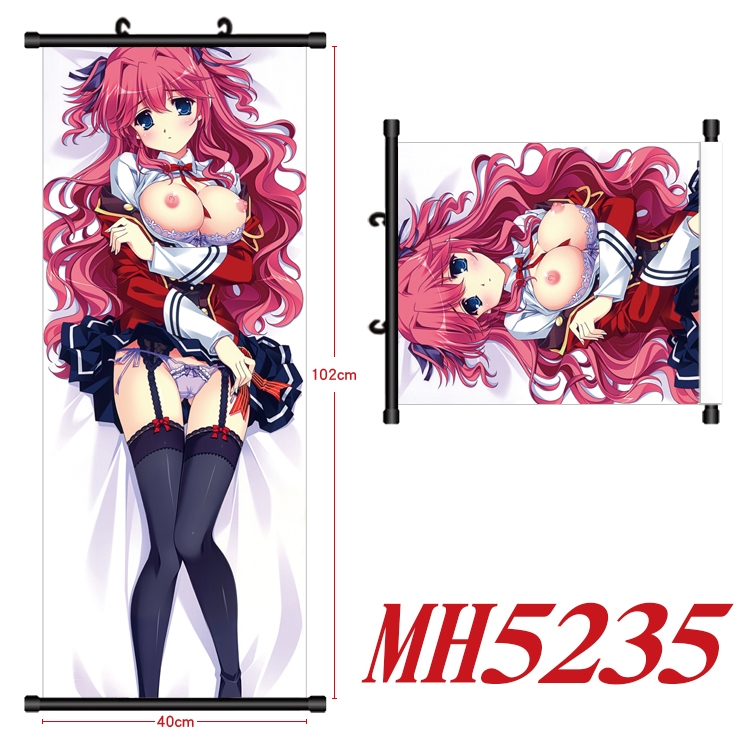 High School D×D  Anime black Plastic rod Cloth painting Wall Scroll 40X102CM  MH5235