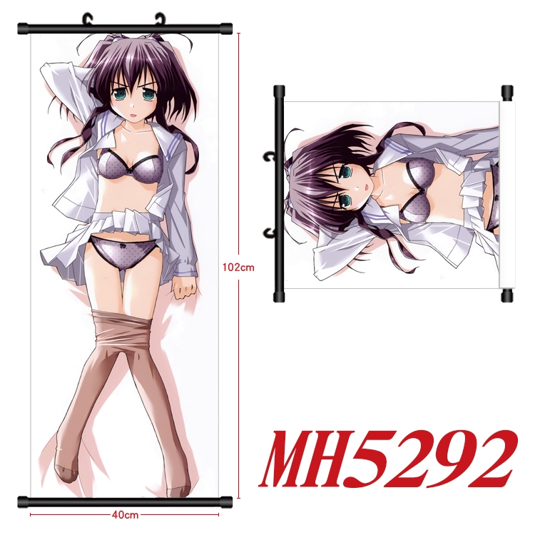 High School D×D  Anime black Plastic rod Cloth painting Wall Scroll 40X102CM  MH5292