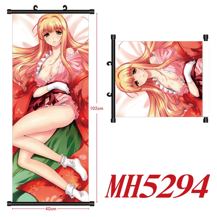 High School D×D  Anime black Plastic rod Cloth painting Wall Scroll 40X102CM   MH5294