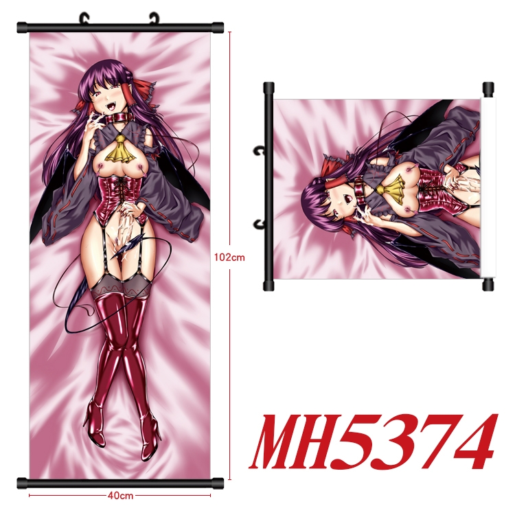 High School D×D  Anime black Plastic rod Cloth painting Wall Scroll 40X102CM  MH5374