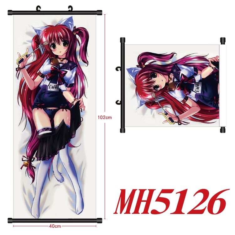 High School D×D  Anime black Plastic rod Cloth painting Wall Scroll 40X102CM  MH5126