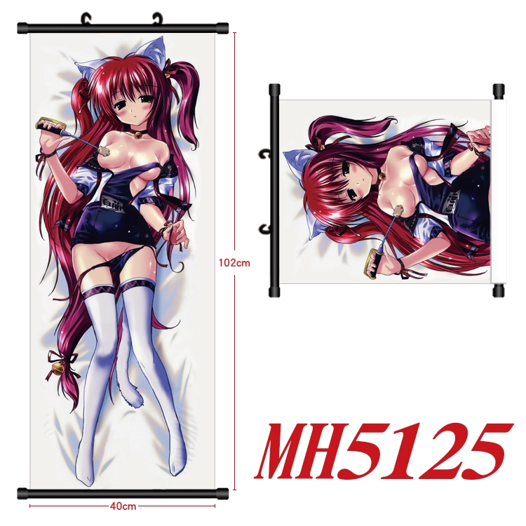 High School D×D  Anime black Plastic rod Cloth painting Wall Scroll 40X102CM  MH5125