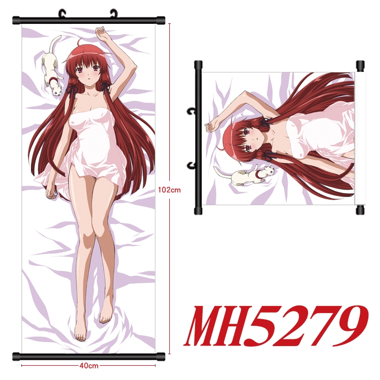 Scarlet Room Lamp Anime black Plastic rod Cloth painting Wall Scroll 40X102CM