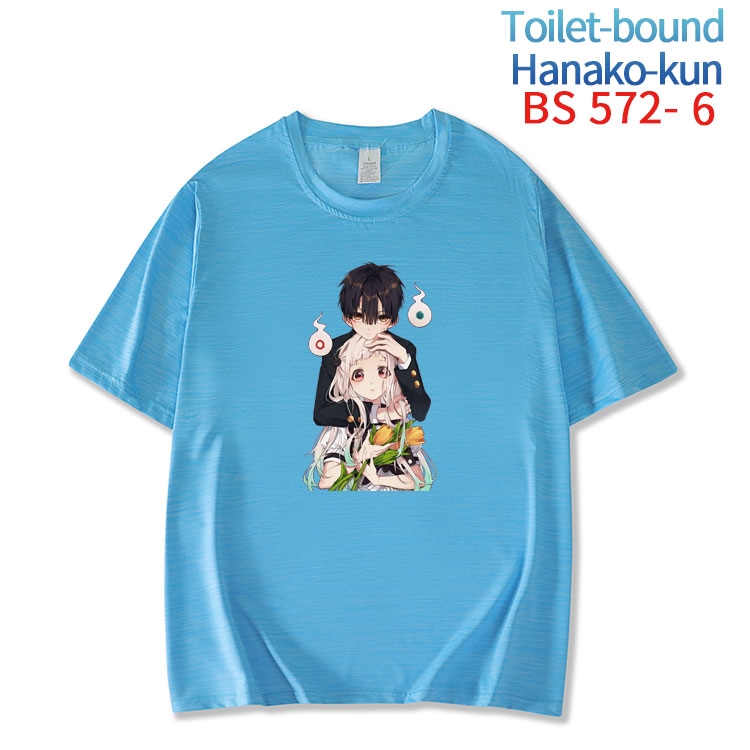 Toilet-Bound Hanako-kun New ice silk cotton loose and comfortable T-shirt from XS to 5XL  BS-572-6