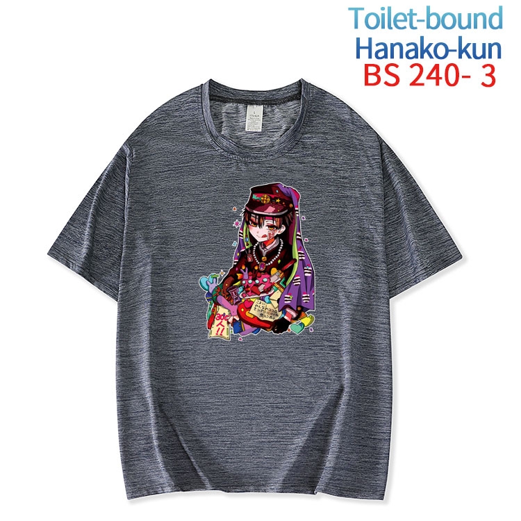 Toilet-Bound Hanako-kun New ice silk cotton loose and comfortable T-shirt from XS to 5XL   BS-240-3