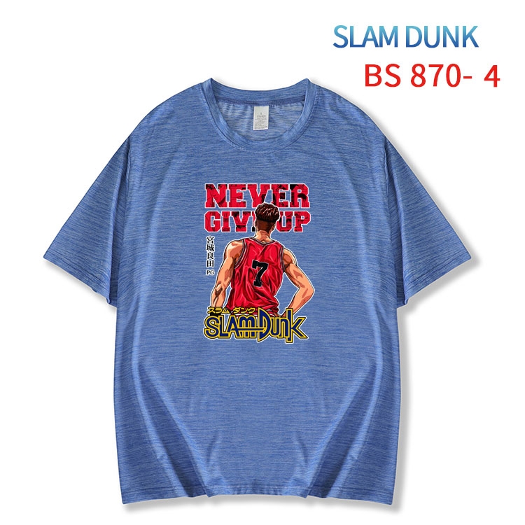 Slam Dunk New ice silk cotton loose and comfortable T-shirt from XS to 5XL BS-870-4