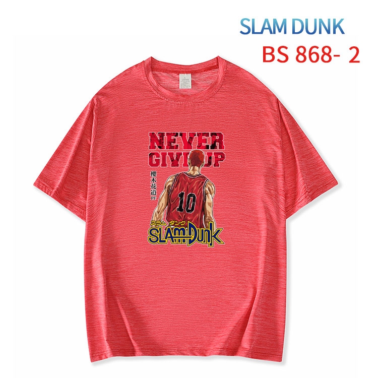 Slam Dunk New ice silk cotton loose and comfortable T-shirt from XS to 5XL BS-868-2
