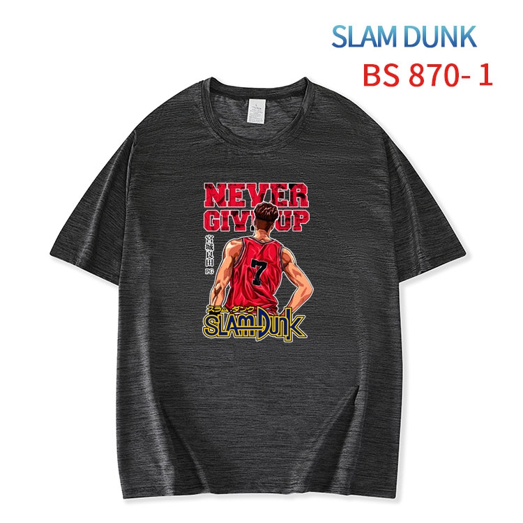 Slam Dunk New ice silk cotton loose and comfortable T-shirt from XS to 5XL BS-870-1