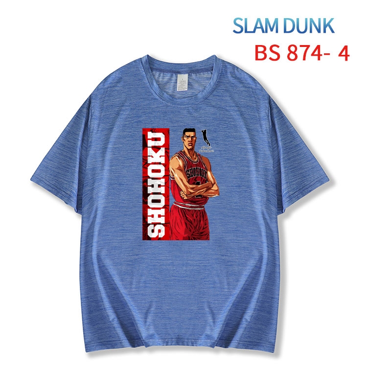 Slam Dunk New ice silk cotton loose and comfortable T-shirt from XS to 5XL  BS-874-4
