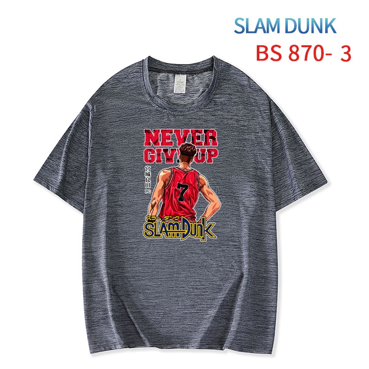 Slam Dunk New ice silk cotton loose and comfortable T-shirt from XS to 5XL BS-870-3
