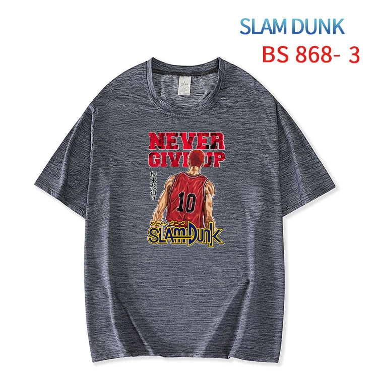 Slam Dunk New ice silk cotton loose and comfortable T-shirt from XS to 5XL  BS-868-3