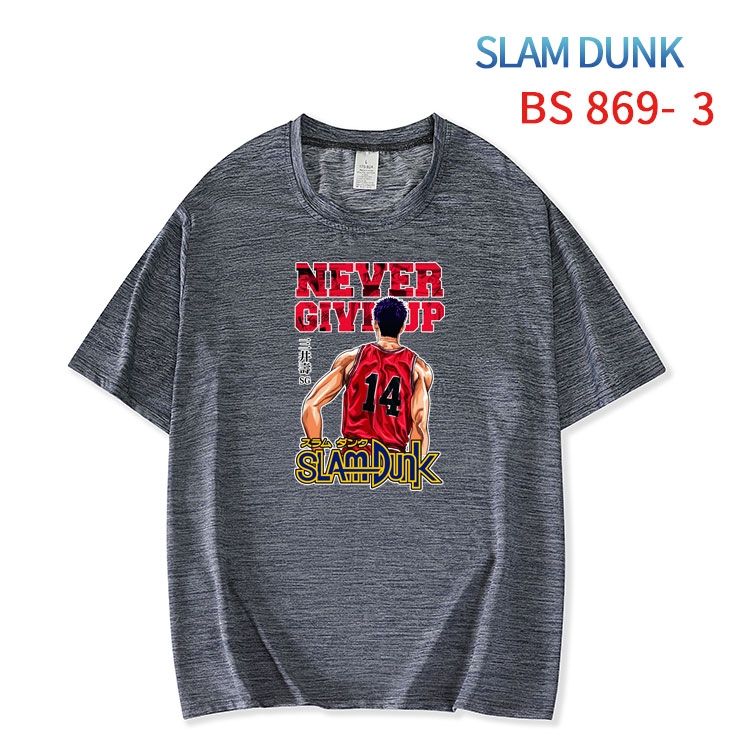 Slam Dunk New ice silk cotton loose and comfortable T-shirt from XS to 5XL  BS-869-3