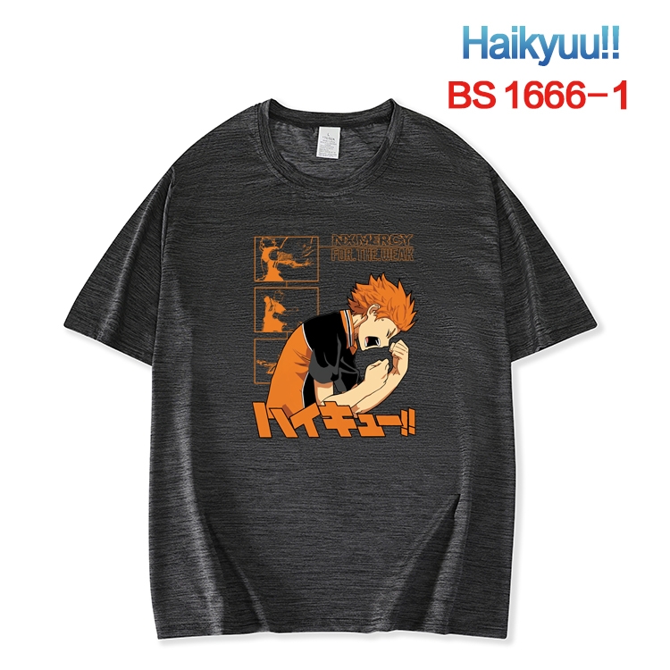 Haikyuu!! New ice silk cotton loose and comfortable T-shirt from XS to 5XL   BS-1666-1