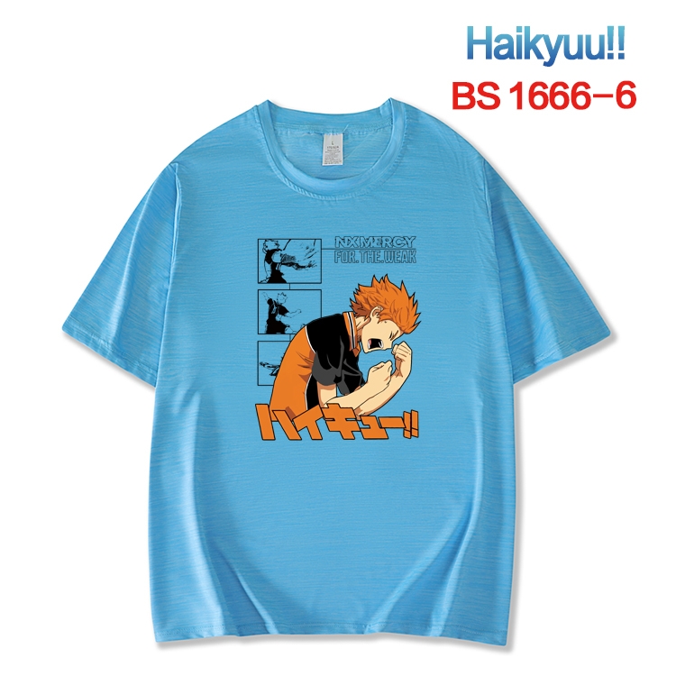 Haikyuu!! New ice silk cotton loose and comfortable T-shirt from XS to 5XL   BS-1666-6