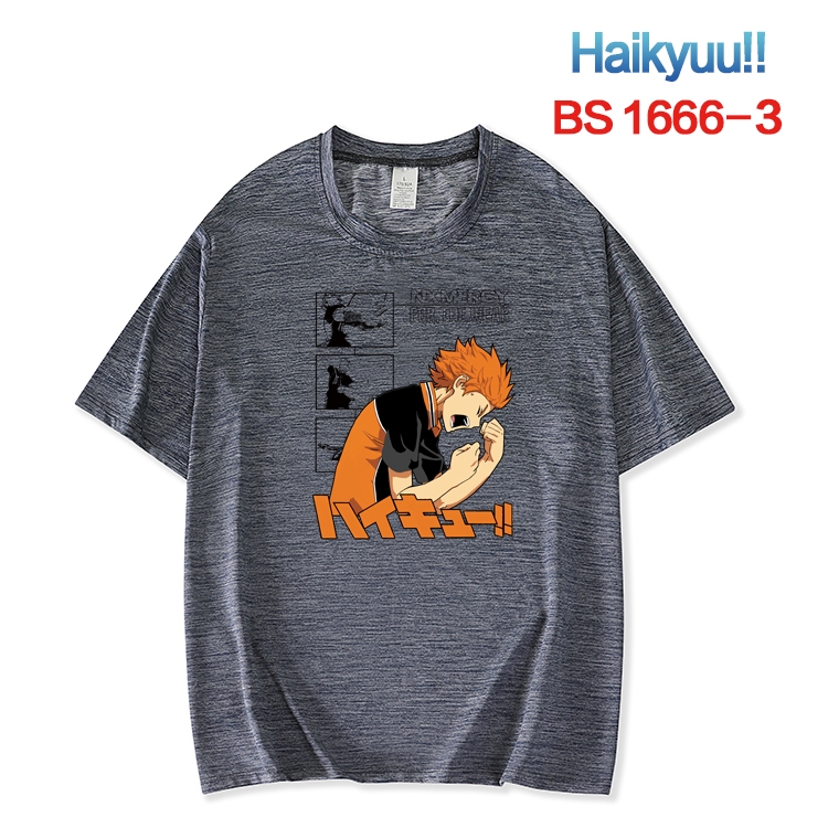 Haikyuu!! New ice silk cotton loose and comfortable T-shirt from XS to 5XL  BS-1666-3