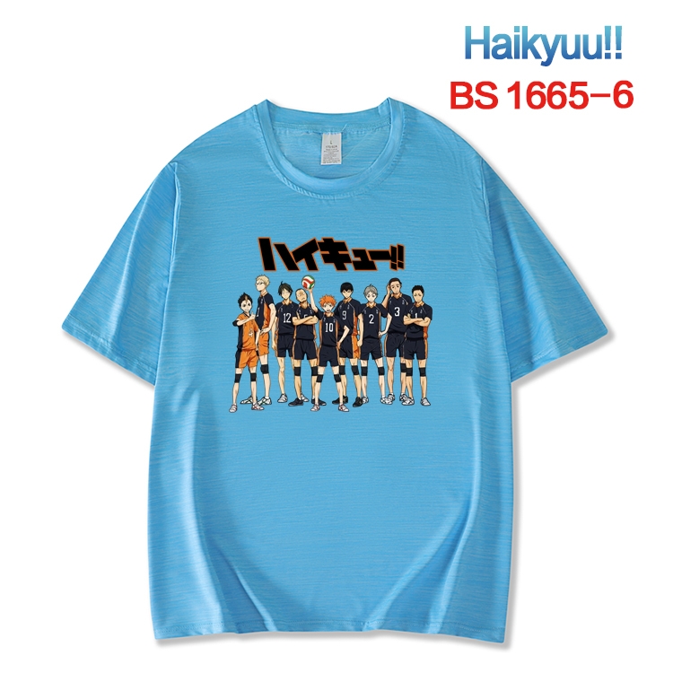 Haikyuu!! New ice silk cotton loose and comfortable T-shirt from XS to 5XL   BS-1665-6