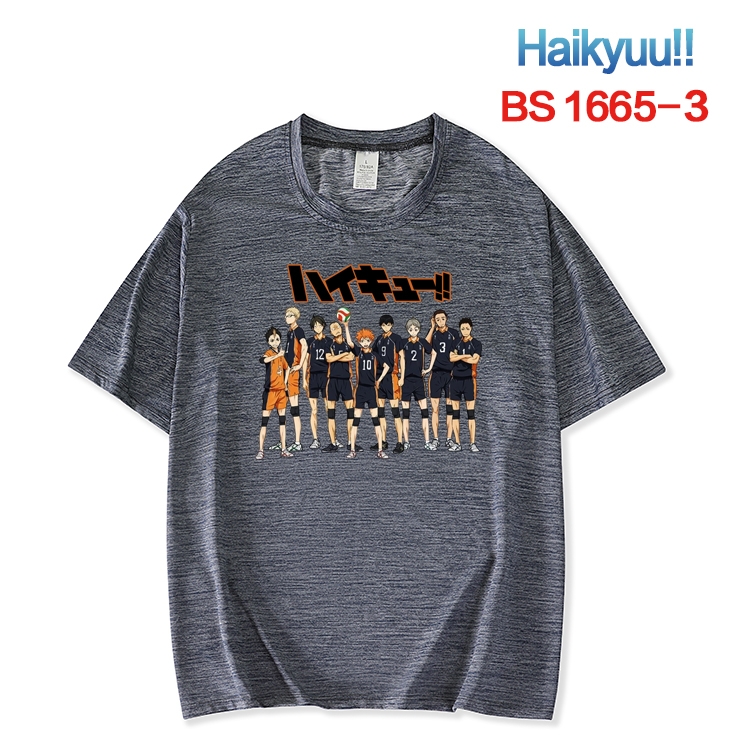 Haikyuu!! New ice silk cotton loose and comfortable T-shirt from XS to 5XL BS-1665-3
