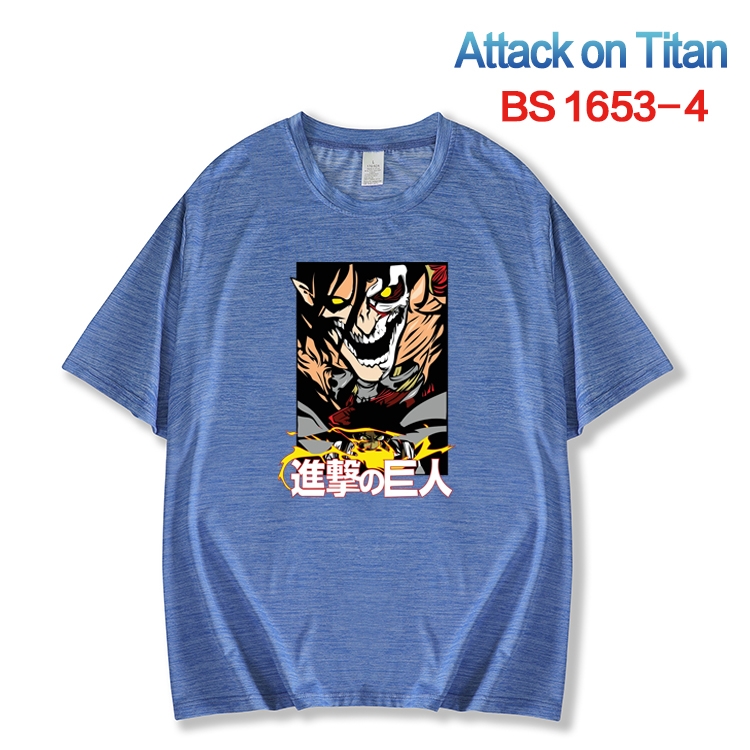 Shingeki no Kyojin New ice silk cotton loose and comfortable T-shirt from XS to 5XL   BS-1653-4