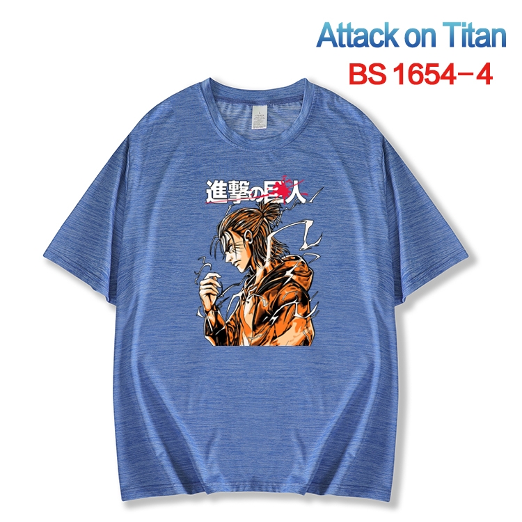 Shingeki no Kyojin New ice silk cotton loose and comfortable T-shirt from XS to 5XL  BS-1654-4
