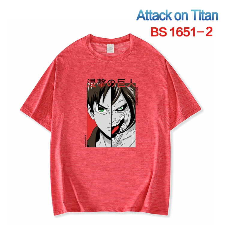 Shingeki no Kyojin New ice silk cotton loose and comfortable T-shirt from XS to 5XL   BS-1651-2