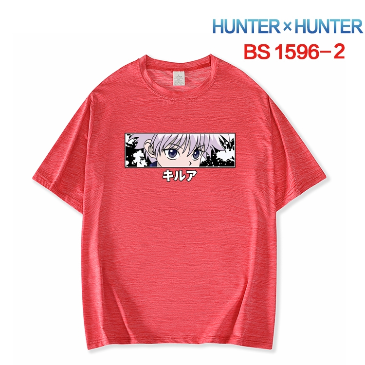 HunterXHunter New ice silk cotton loose and comfortable T-shirt from XS to 5XL BS-1596-2