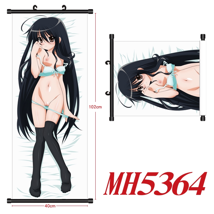 Accel World Anime black Plastic rod Cloth painting Wall Scroll 40X102CM  MH5364