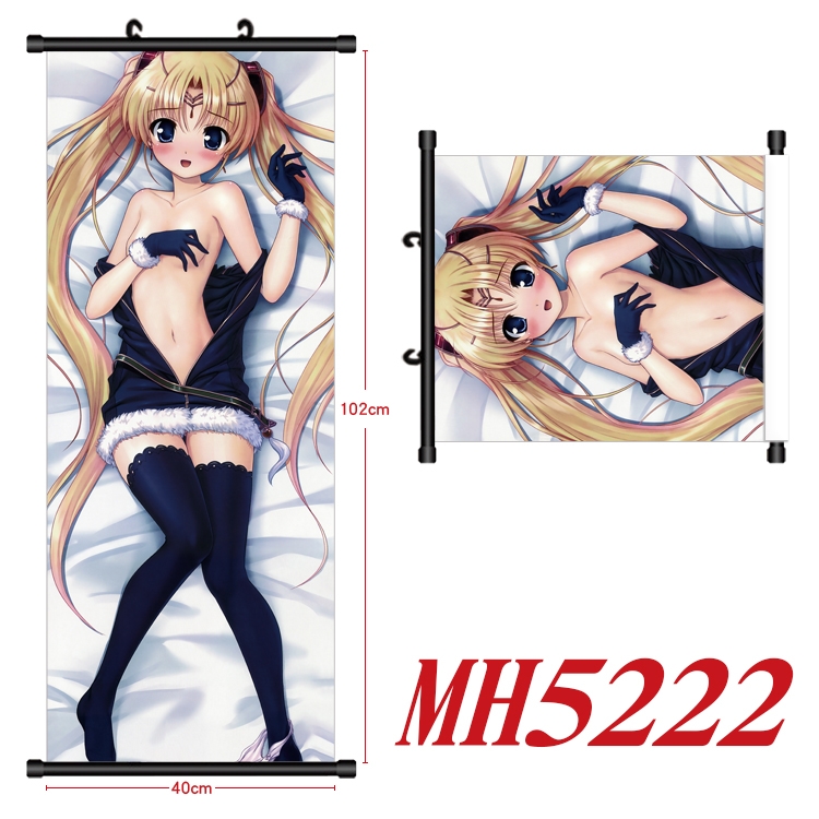 Aiyoku no Eustia Anime black Plastic rod Cloth painting Wall Scroll 40X102CM  MH5222