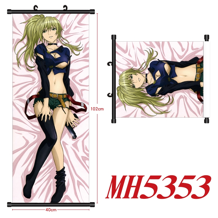 Phantom Anime black Plastic rod Cloth painting Wall Scroll 40X102CM MH5353