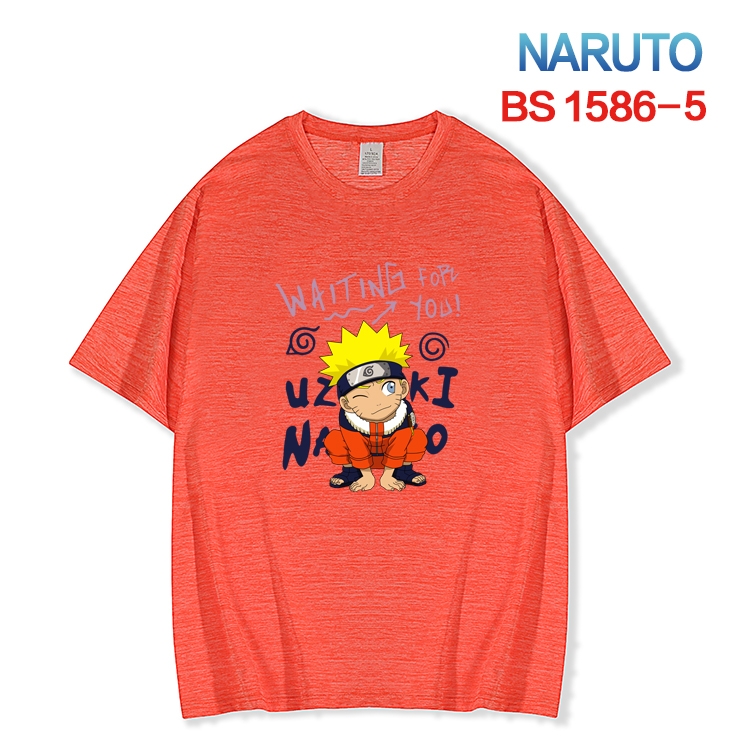 Naruto  New ice silk cotton loose and comfortable T-shirt from XS to 5XL BS-1586-5