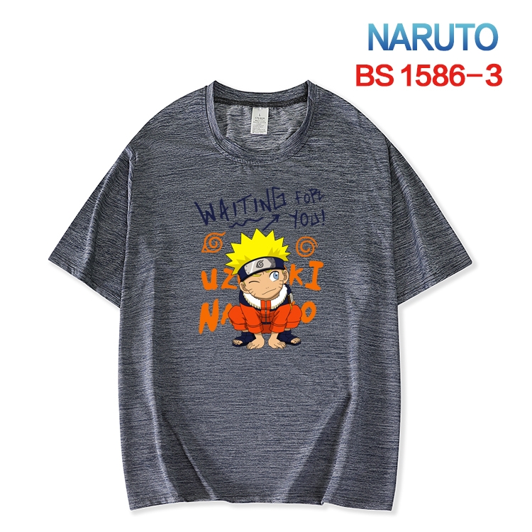 Naruto  New ice silk cotton loose and comfortable T-shirt from XS to 5XL BS-1586-3