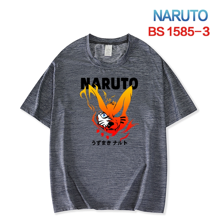 Naruto  New ice silk cotton loose and comfortable T-shirt from XS to 5XL BS-1585-3