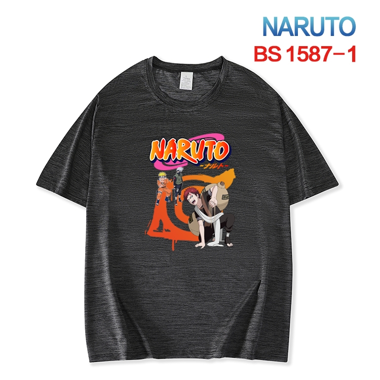 Naruto  New ice silk cotton loose and comfortable T-shirt from XS to 5XL BS-1587-1