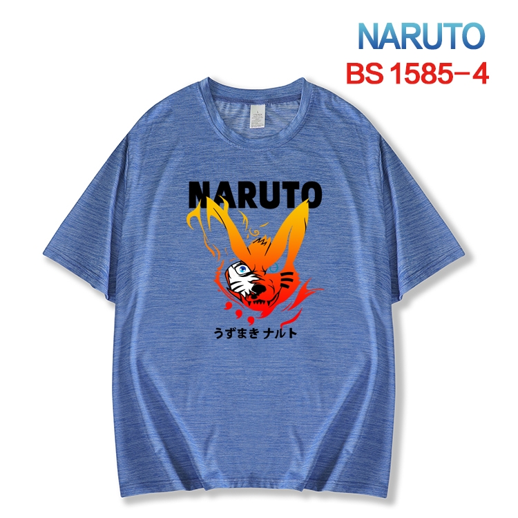 Naruto  New ice silk cotton loose and comfortable T-shirt from XS to 5XL BS-1585-4