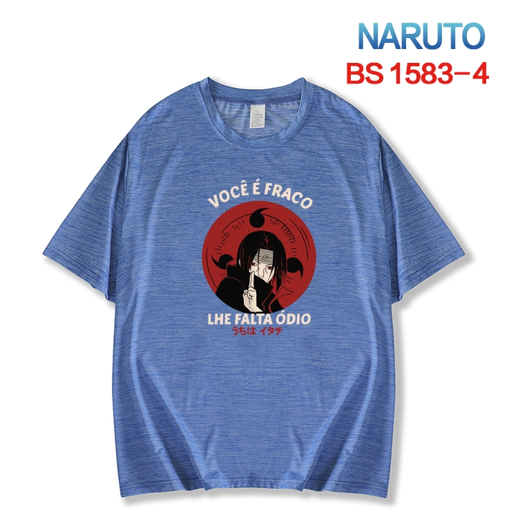 Naruto  New ice silk cotton loose and comfortable T-shirt from XS to 5XL BS-1583-4