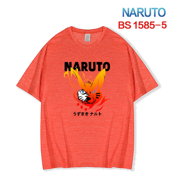Naruto  New ice silk cotton loose and comfortable T-shirt from XS to 5XL BS-1585-5