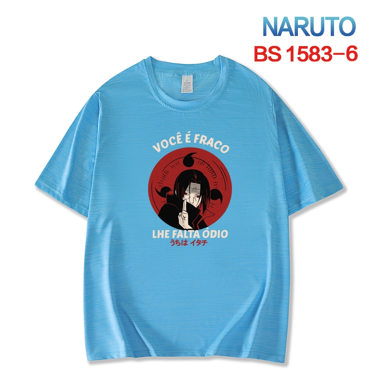 Naruto  New ice silk cotton loose and comfortable T-shirt from XS to 5XL BS-1583-6